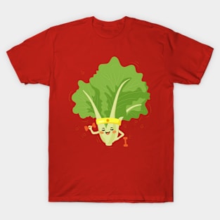 Lettuce cartoon funny T-Shirt